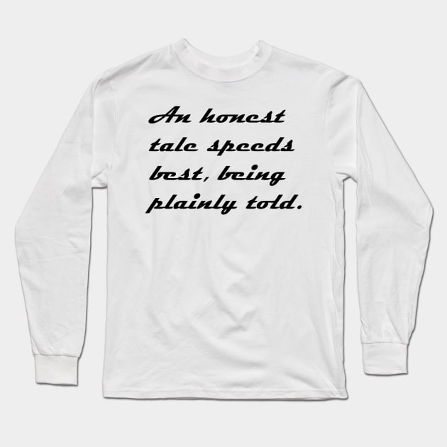 AN HONEST TALE Long Sleeve T-Shirt by mabelas